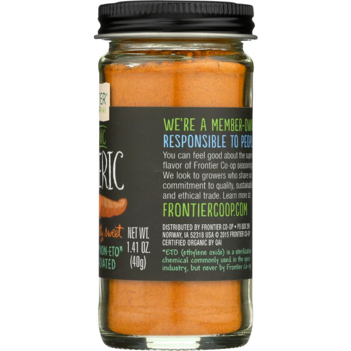 FRONTIER NATURAL PRODUCTS: Organic Ground Turmeric Root, 1.76 oz