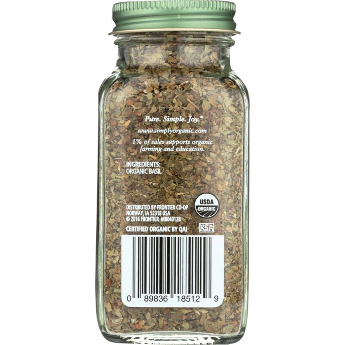 SIMPLY ORGANIC: Basil, 0.54 Oz