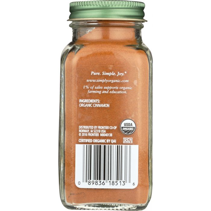 SIMPLY ORGANIC: Cinnamon Powder, 2.45 Oz