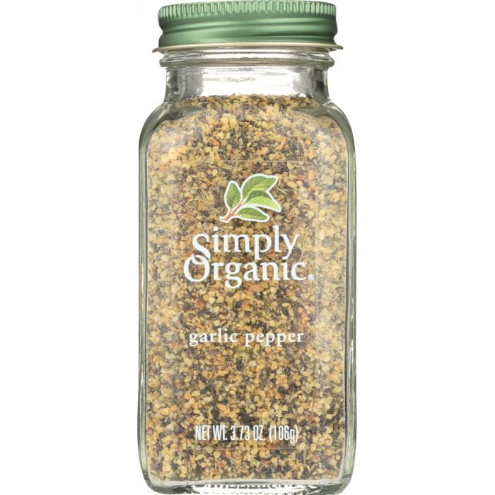 SIMPLY ORGANIC: Bottle Garlic Pepper Organic, 3.73 oz