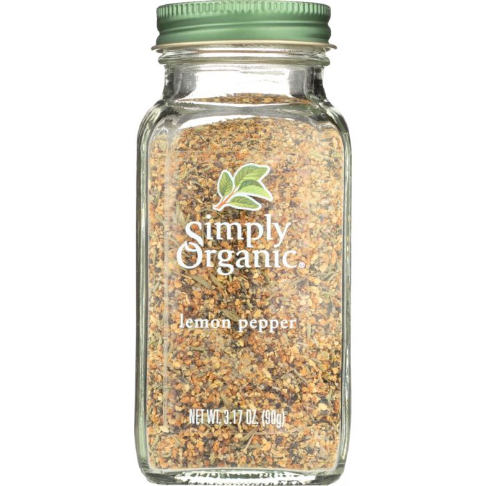 SIMPLY ORGANIC: Lemon Pepper Seasoning, 3.17 Oz