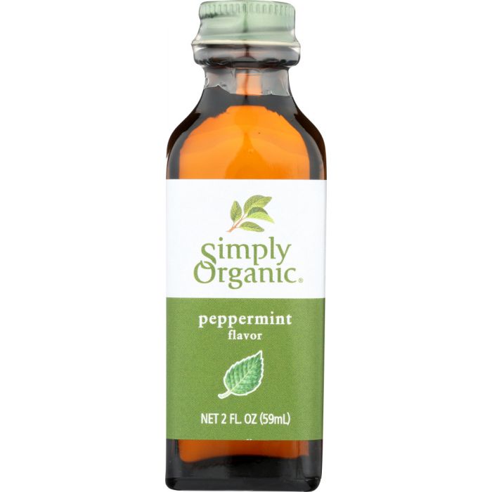 SIMPLY ORGANIC: Peppermint Flavor, 2 Oz