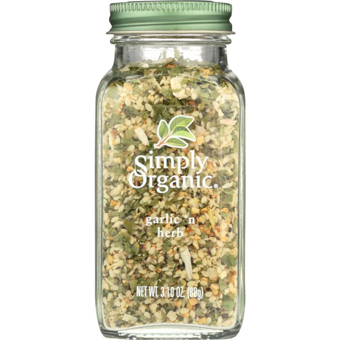 SIMPLY ORGANIC: Garlic and Herb, 3.1 oz