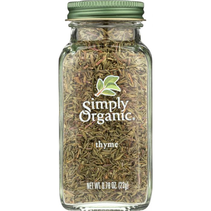 SIMPLY ORGANIC: Thyme Leaf Whole, 0.78 oz