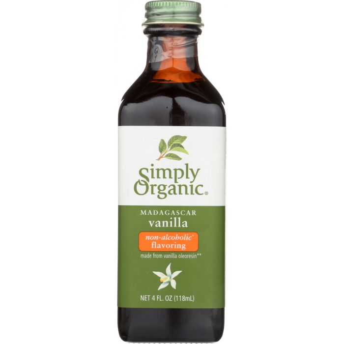 SIMPLY ORGANIC: Flavor Vanilla Alcohol Free, 4 fl oz