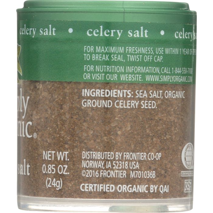 SIMPLY ORGANIC: Mini Celery Salt Organic, .85 oz