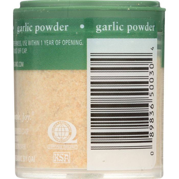 SIMPLY ORGANIC: Mini Garlic Powder, .92 oz