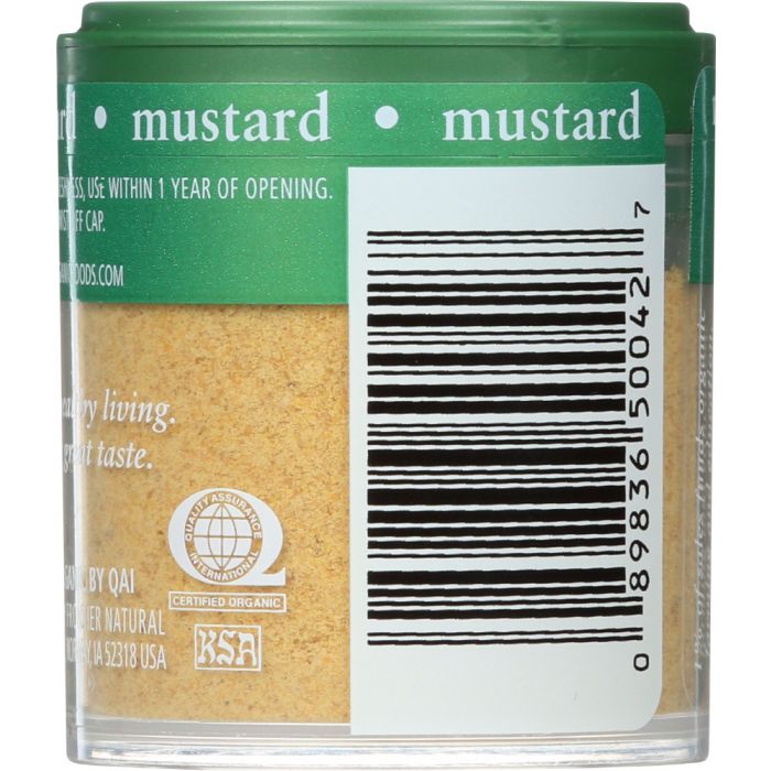 SIMPLY ORGANIC: Mini Mustard Seed Ground Organic, .46 oz