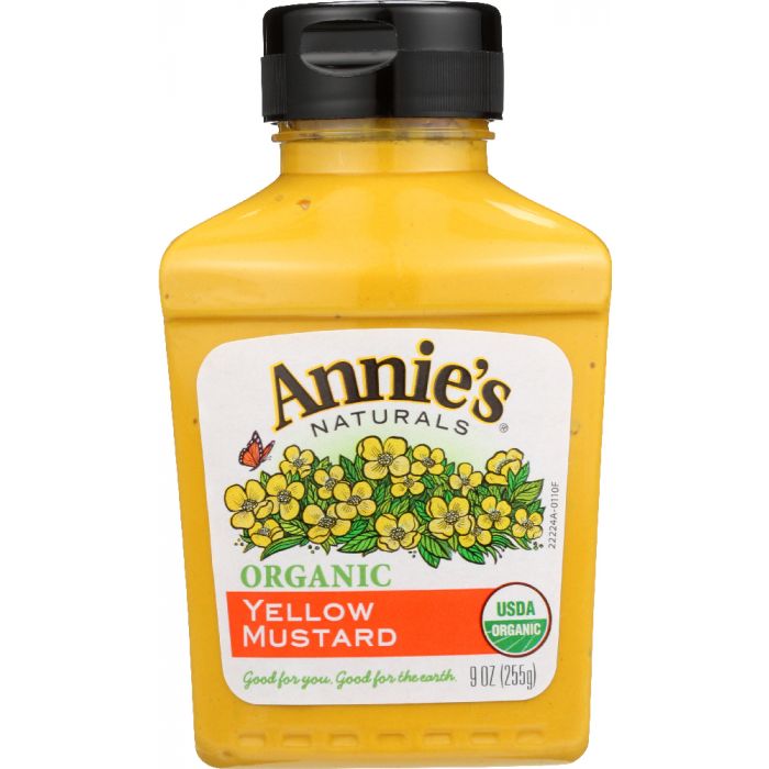 ANNIE'S NATURALS: Organic Yellow Mustard, 9 oz