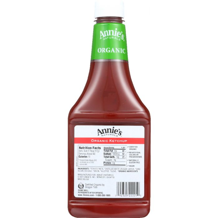 ANNIE'S NATURALS: Organic Ketchup, 24 oz