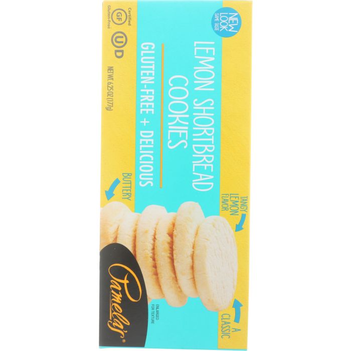 PAMELAS: Lemon Shortbread Cookies, 6.25 oz