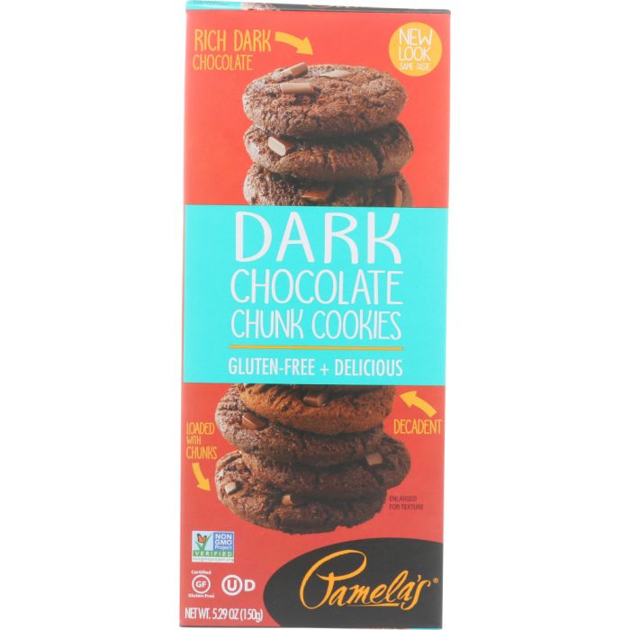 PAMELAS: Dark Chocolate Chunk Cookies, 5.29 oz