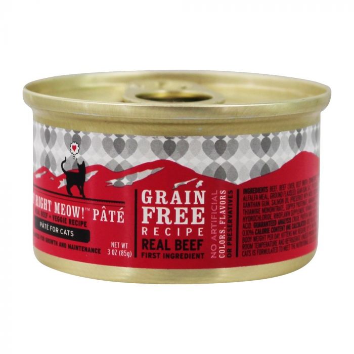 I&LOVE&YOU: Cat Food Beef Right Meow in Can, 3 oz