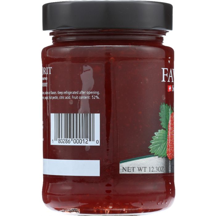 FAVORIT: Swiss Preserve Strawberry, 12.3 oz