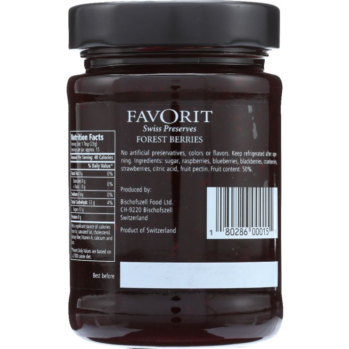 FAVORIT: Preserve Forest Berry, 12.3 oz