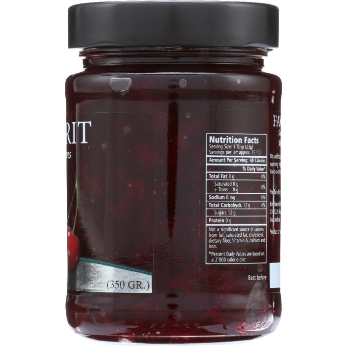 FAVORIT: Preserve Red Cherry, 12.3 oz