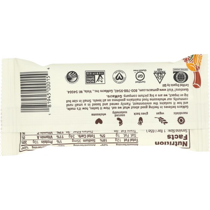 GOMACRO: MacroBar Prolonged Power Banana + Almond Butter, 2.3 oz