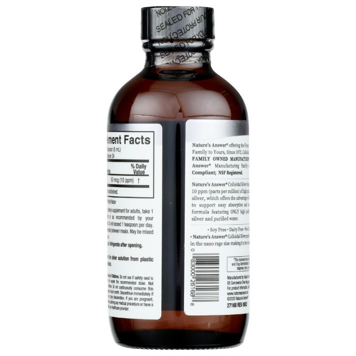 NATURES ANSWER: Colloidal Silver 50Mcg, 4 fo