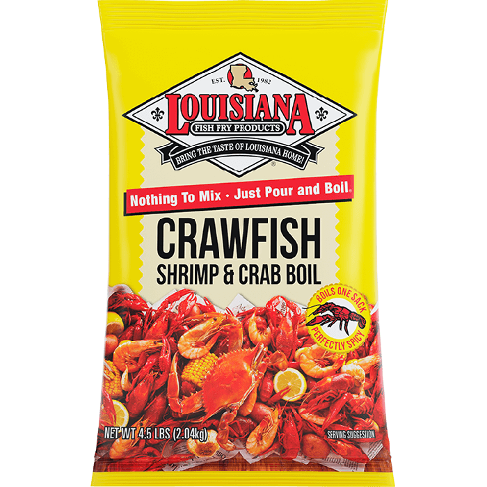 LOUISIANA FISH FRY: Boil Crwfsh Crab Shrmp, 4.5 lb