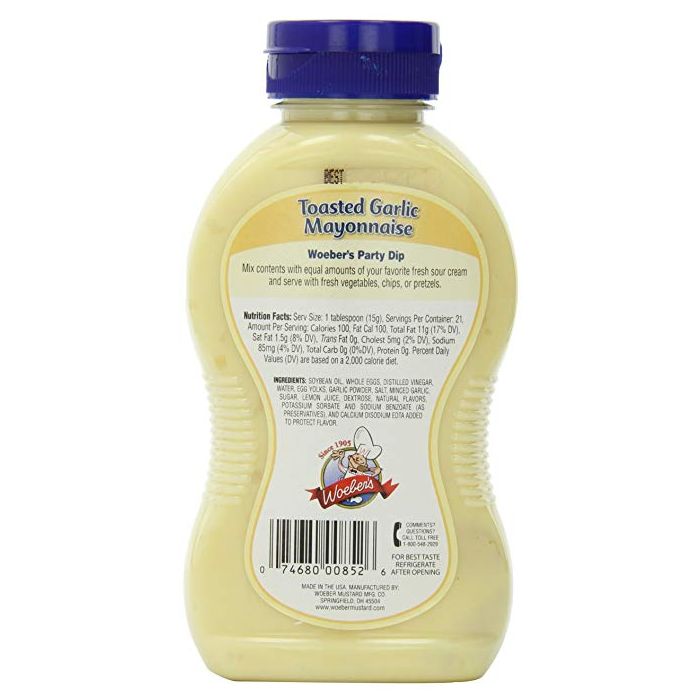 WOEBER: Mayo Toasted Garlic, 11 oz