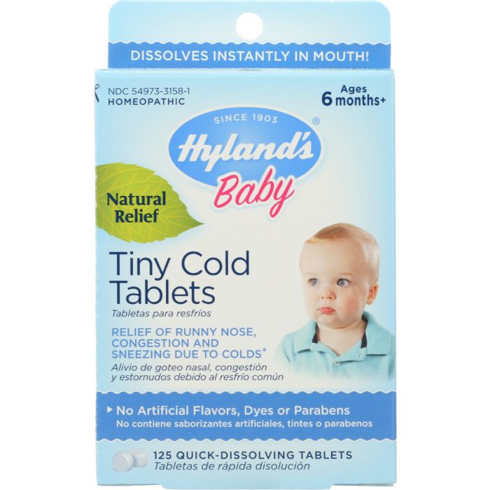 HYLAND'S: Baby Tiny Cold Tablets, 125 Quick-Dissolving tablets