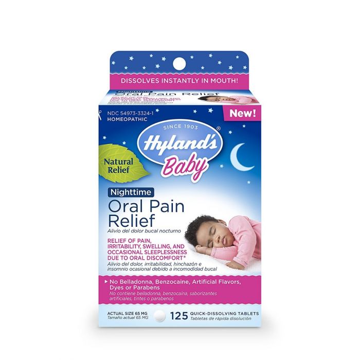 HYLAND: Oral Pain Relief Baby Night Time, 125 tablets