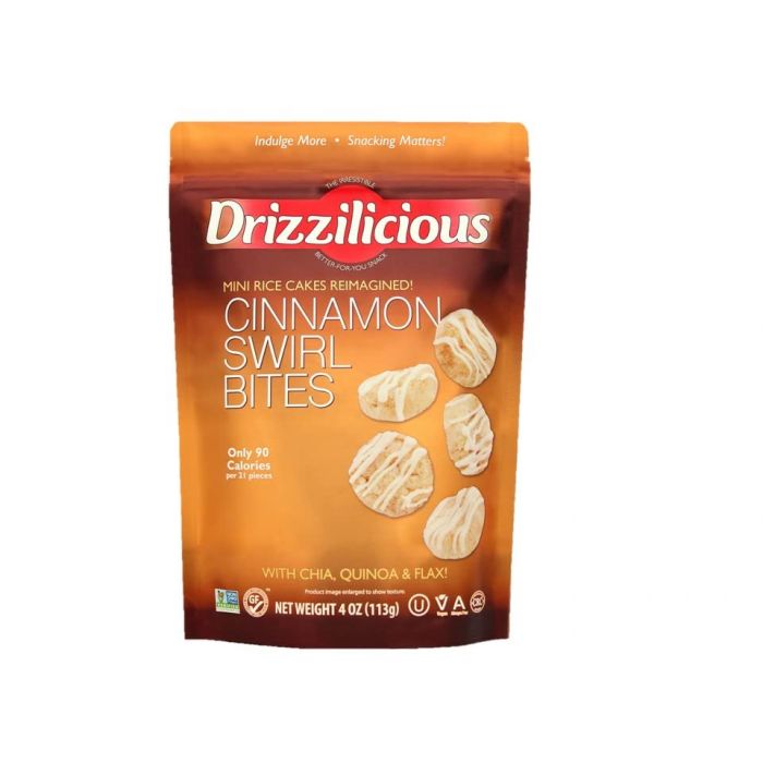 DRIZZILICIOUS: Rice Crisp Mini Cnmn Swr, 4 oz