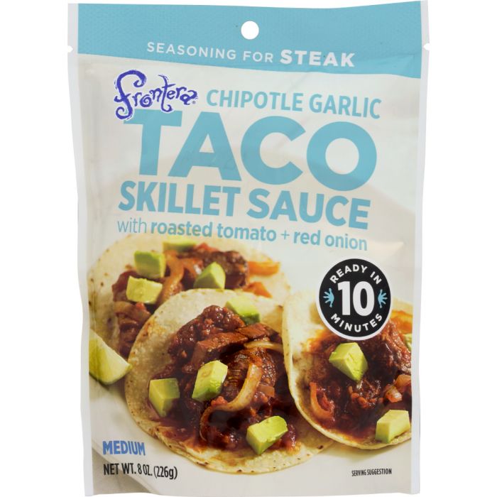 FRONTERA: Chipotle Garlic Taco Skillet Sauce Pouch, 8 oz