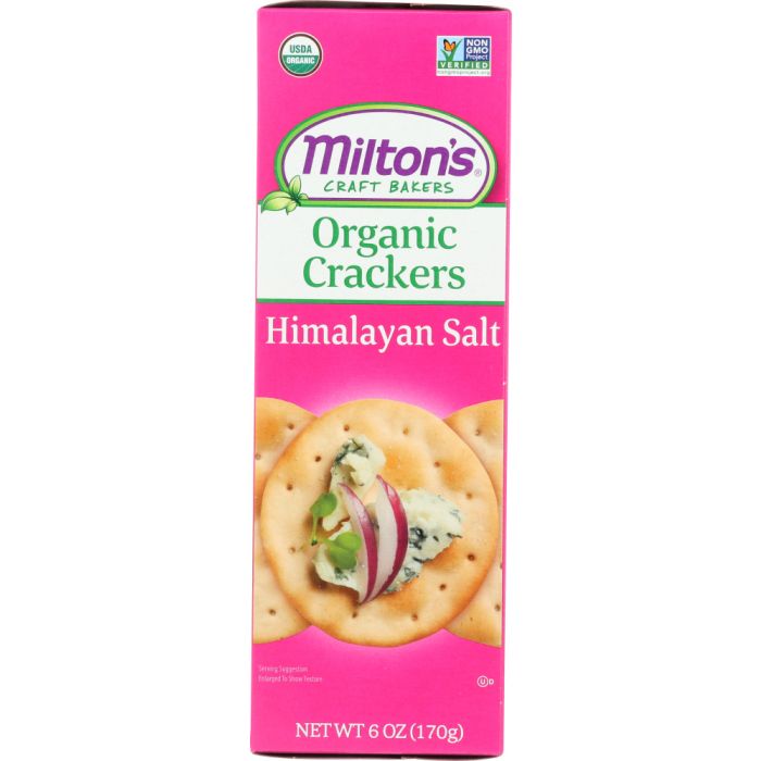 MILTONS:  Organic Himalayan Salt Crackers, 6 oz