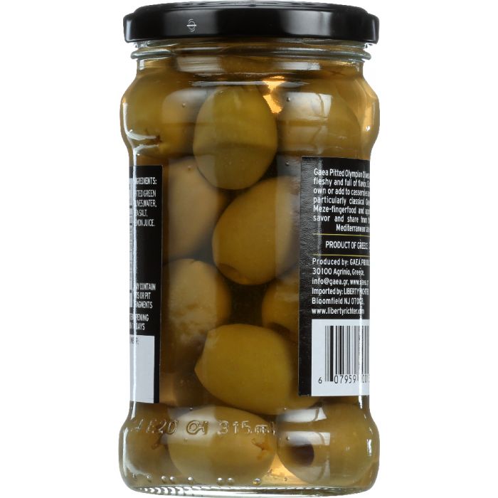 GAEA: Organic Pitted Green Olives, 4.9 Oz