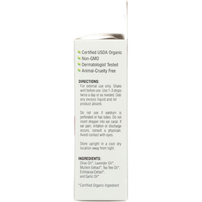 WALLY'S NATURAL PRODUCTS: Organic Ear Oil, 1 oz