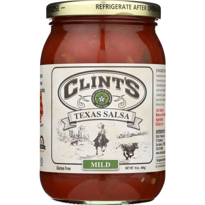 CLINT'S: Texas Salsa Mild, 16 oz