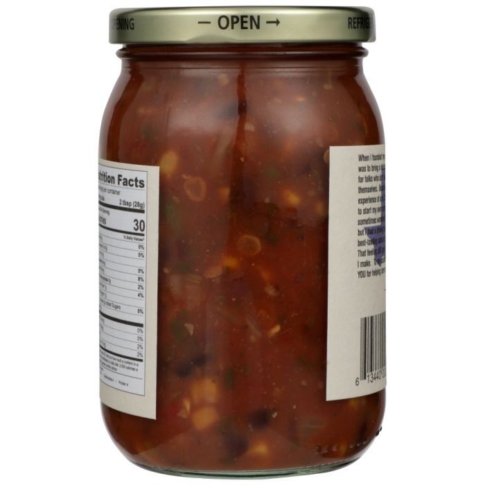 CLINTS: Salsa Black Bean & Corn, 16 oz