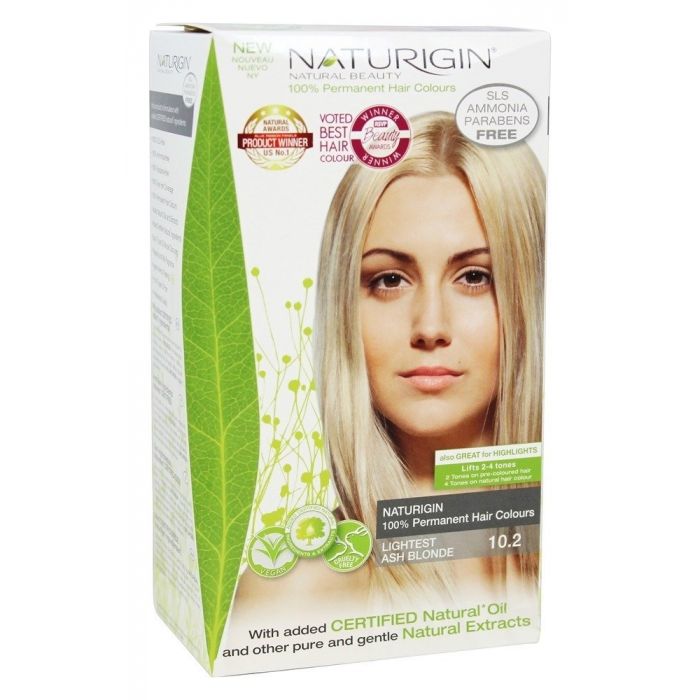 NATURIGIN: Hair Color 10.2 Lightest, Ash Blonde, 3.9 oz