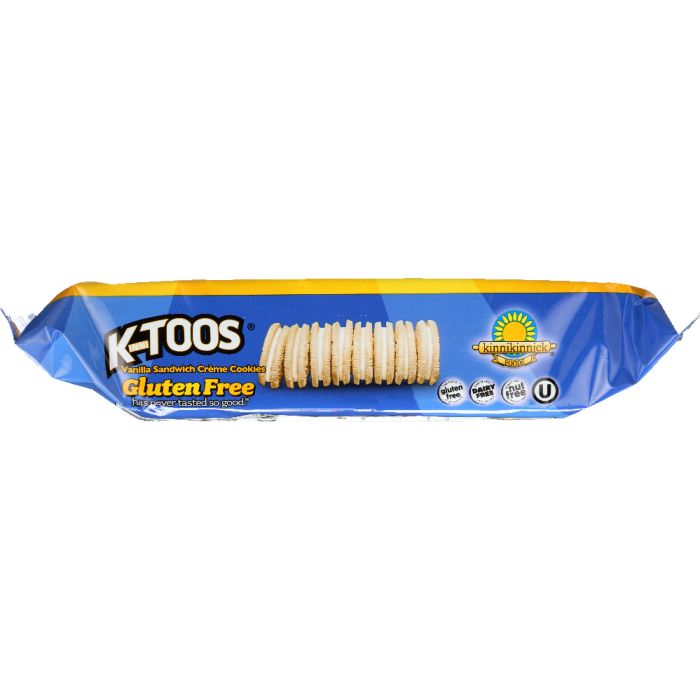 KINNIKINNICK: Gluten Free KinniToos Vanilla Sandwich Creme Cookies, 8 oz