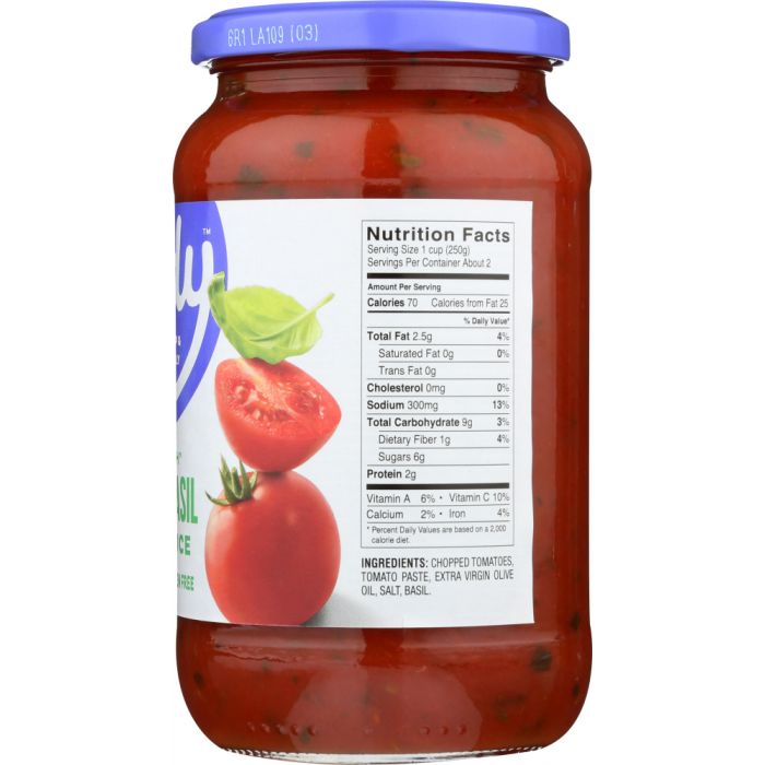 FODY FOOD CO: Tomato & Basil Pasta Sauce, 19.4 oz