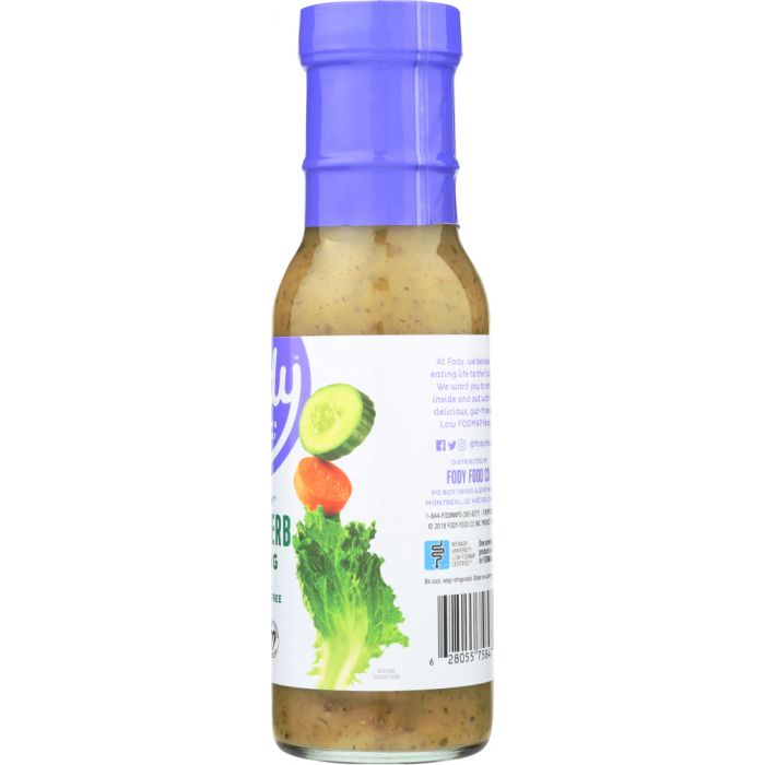 FODY FOOD CO: Low FODMAP Garden Herb Dressing, 8 fo