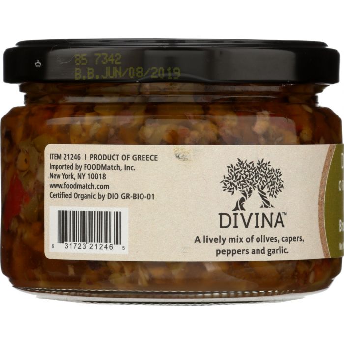 DIVINA: Olive Bruschetta, 8.1 oz