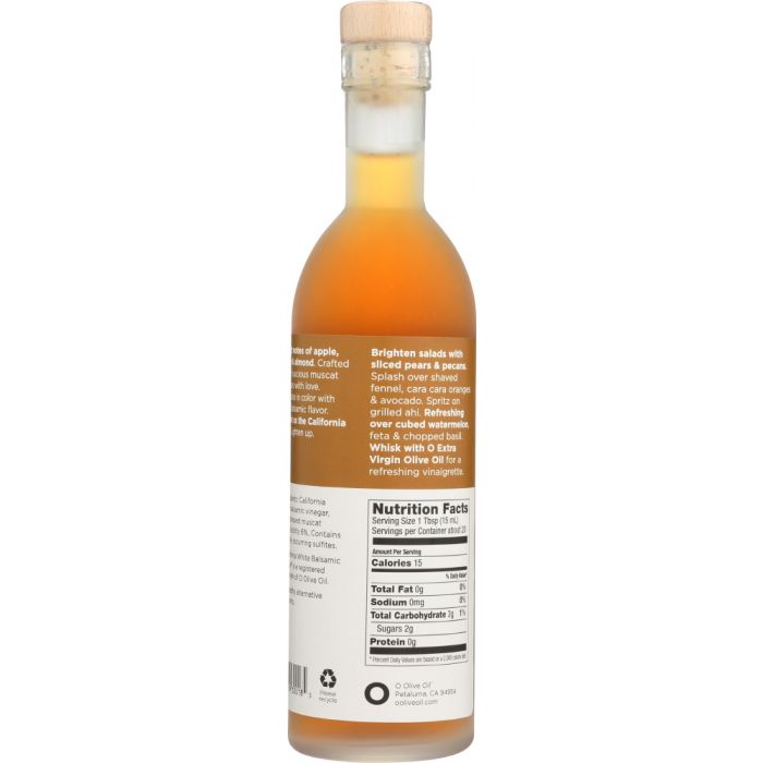 O: Vinegar Balsamic White California, 300 ml