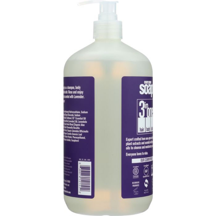 EO PRODUCTS: Everyone 3-in-1 Lavender + Aloe Soap, 32 Oz