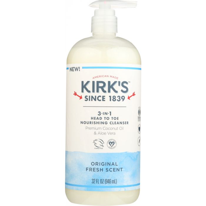 KIRKS: Wash 3 In 1 Fresh Scent, 32 oz