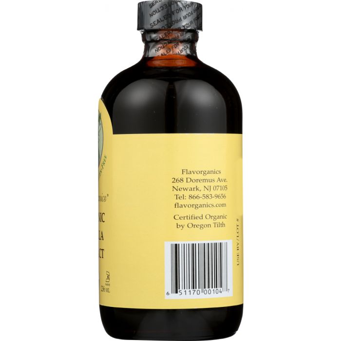 FLAVORGANICS: Extract Vanilla Organic, 8 oz