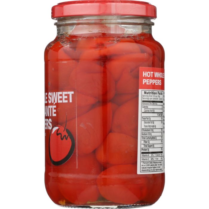 PEPPADEW: Pepper Red Whole Hot, 14 oz