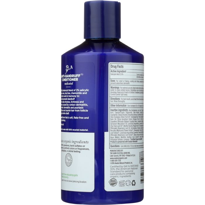 AVALON ORGANICS: Anti-Dandruff Conditioner Itch & Flake Therapy, 14 oz