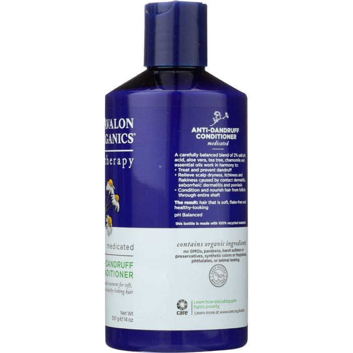 AVALON ORGANICS: Anti-Dandruff Conditioner Itch & Flake Therapy, 14 oz