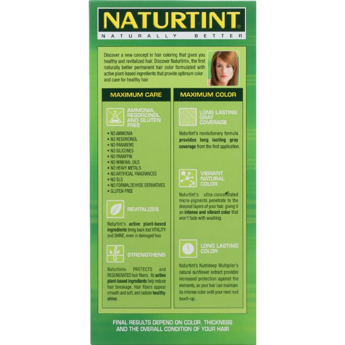 NATURTINT: Permanent Hair Color 6G Dark Golden Blonde, 5.28 oz