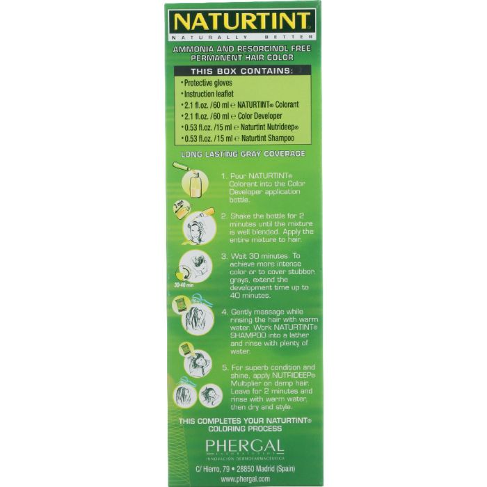 NATURTINT: Permanent Hair Color 6G Dark Golden Blonde, 5.28 oz