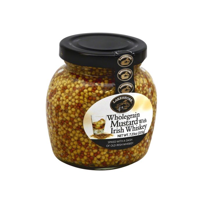 LAKESHORE: Dressing Wholegrain Mustard with Irish Whiskey, 7.23 oz