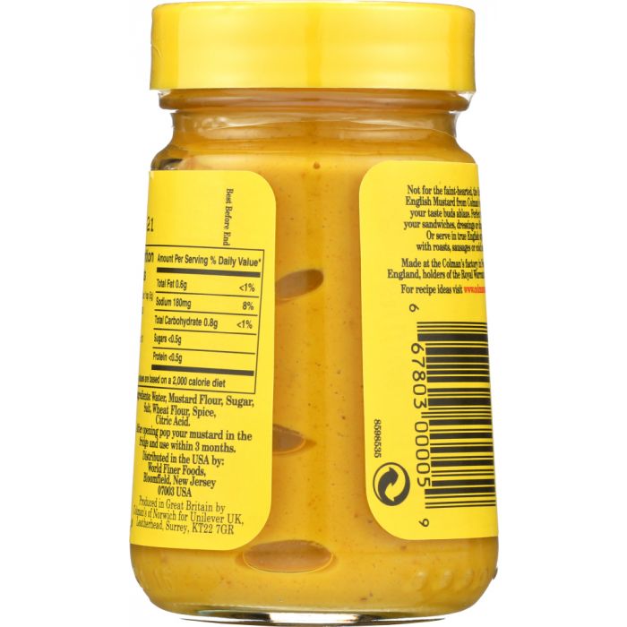 COLMANS: Original English Mustard, 3.53 oz