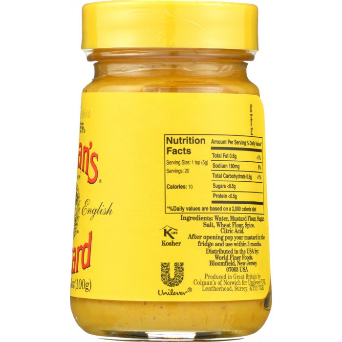 COLMANS: Original English Mustard, 3.53 oz